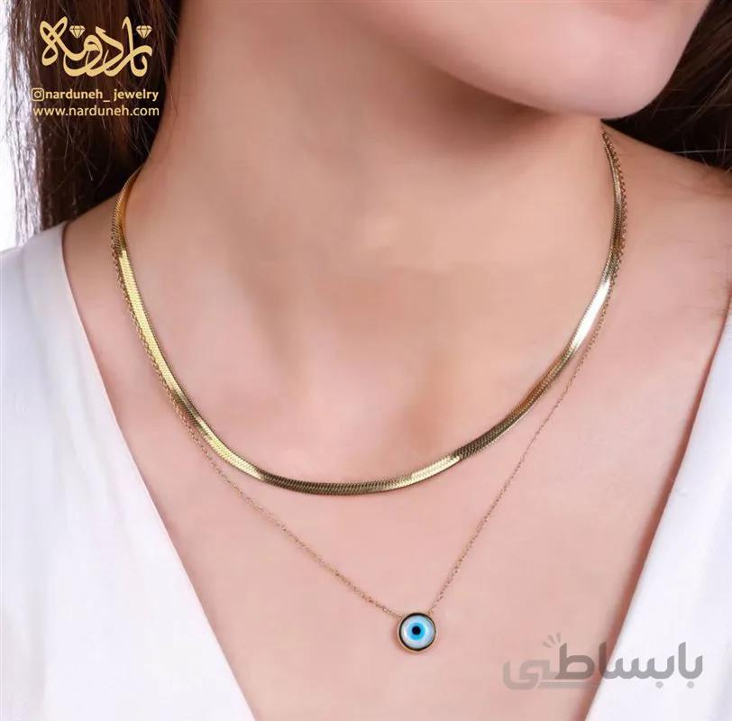 گردنبند استیل چشم زخم/ هرینگ بن