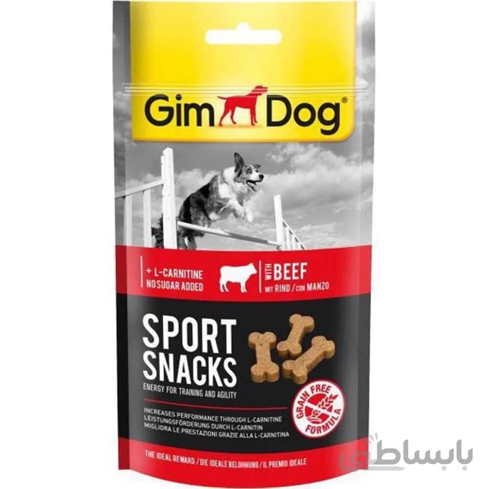 تشویقی اسنک ورزشی سگ جیم داگ طعم بیف مدل(GimDog Sport Snacks Beef Flavour) با وزن 60 گرم