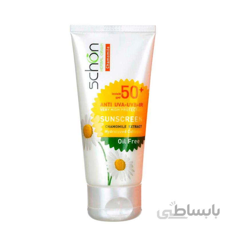 کرم ضد آفتاب شون با SPF50 حجم 50 میل – بی رنگ