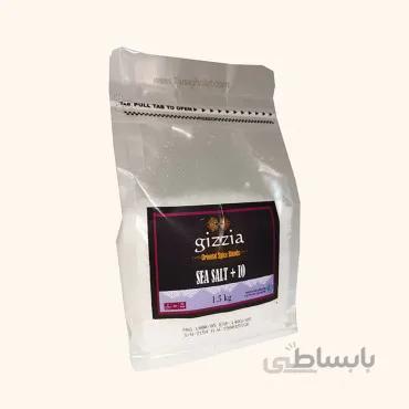 نمک دریایی گیزیا یددار 1.5 کیلویی
