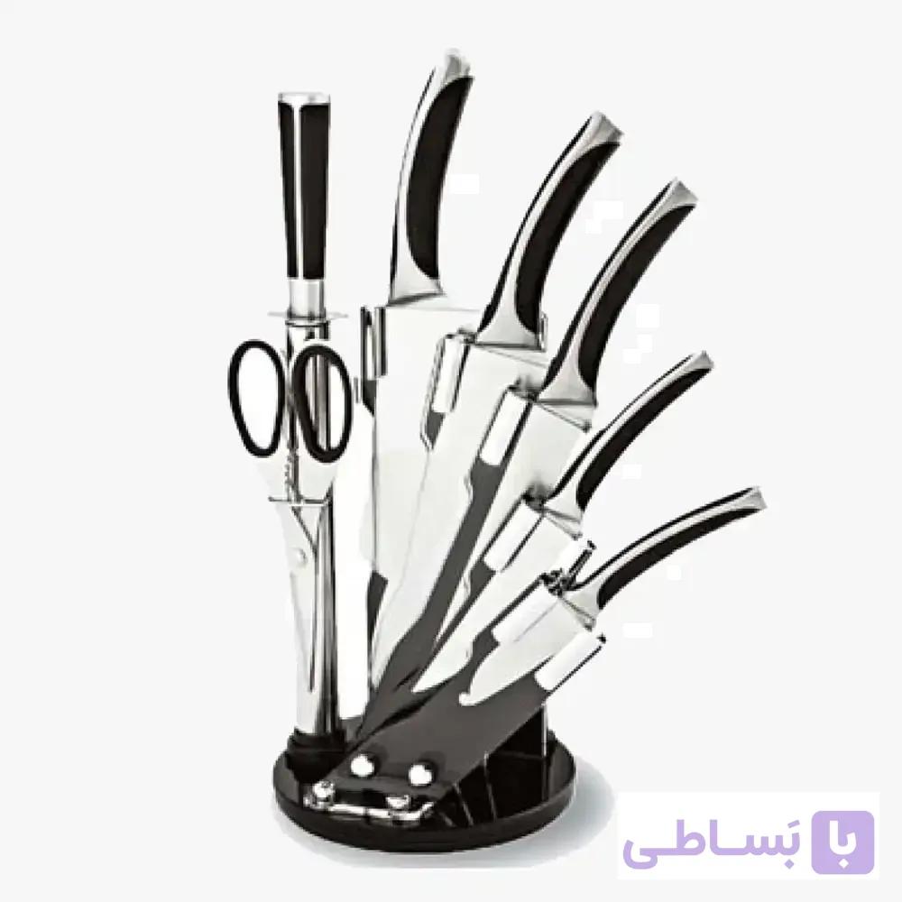 سرویس چاقو آشپزخانه 9 پارچه ام جی اس