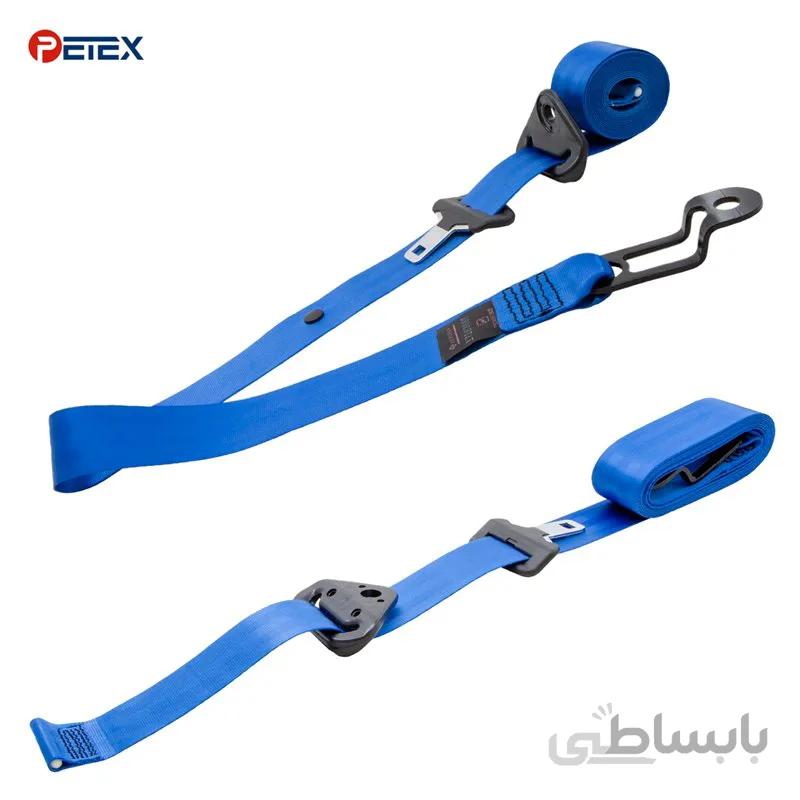نوار کمربند ایمنی تکمیل شده جلو پژو ۲۰۶ ، پژو ۲۰۷ و رانا رنگ آبی بسته ۲ عددی