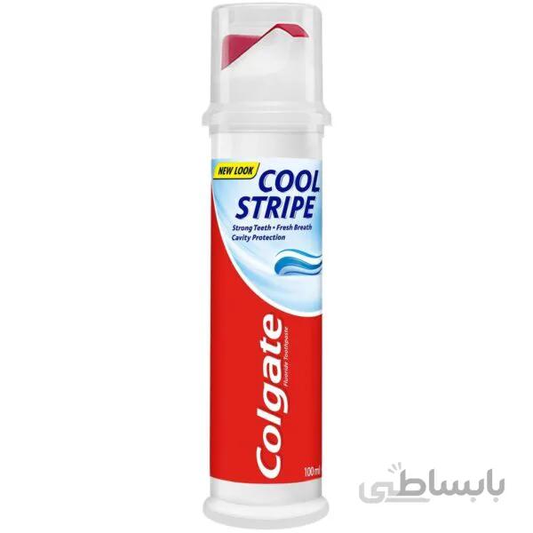 خمیردندان کلگیت پمپی ۱۰۰ میل کول استریپ ( خنک ) – Colgate Cool Stripe