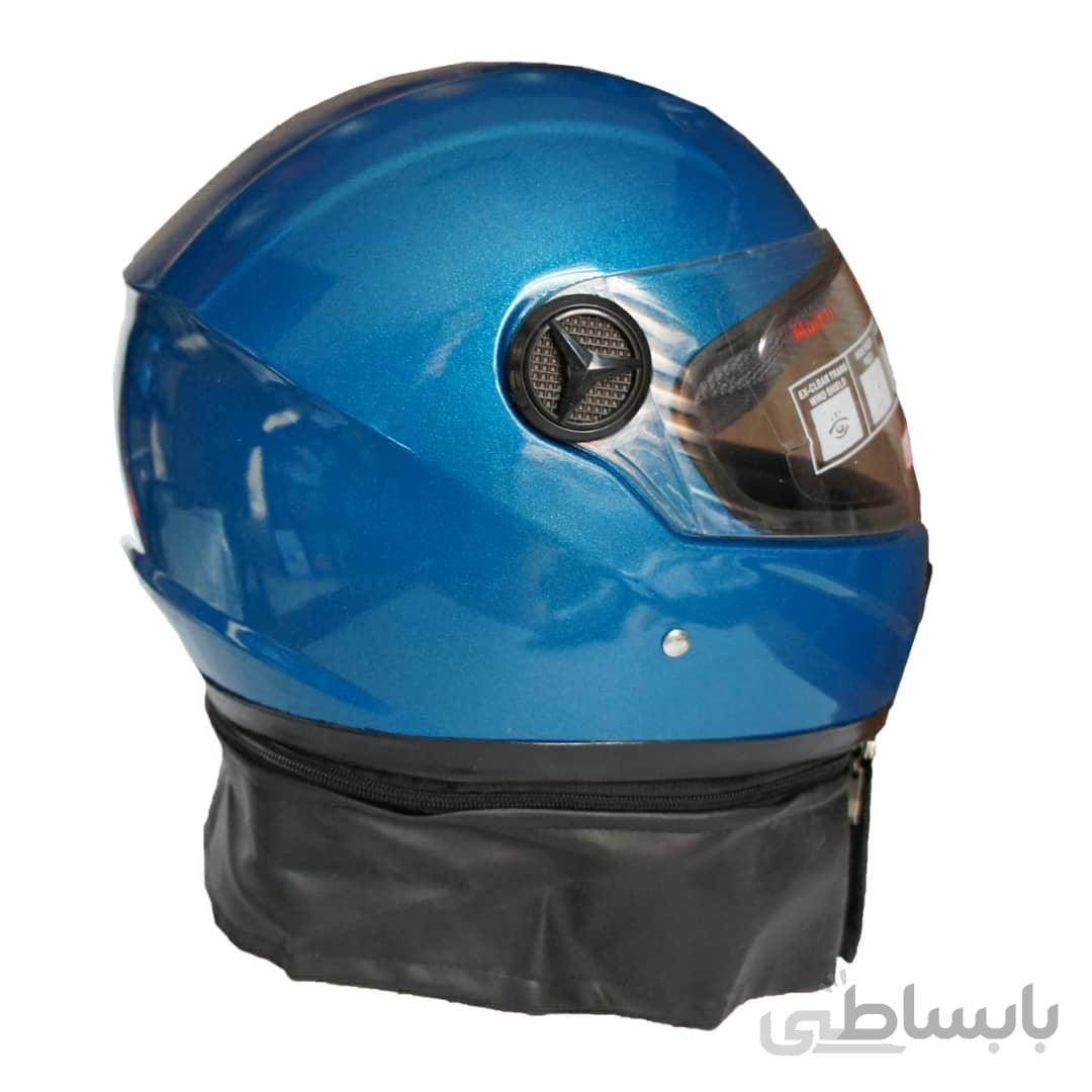 کلاه فک دار 151 شالدار آبی