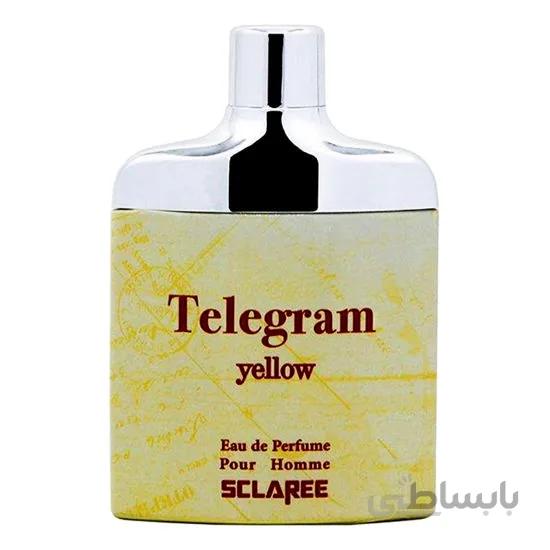 ادو پرفیوم مردانه اسکلاره مدل SCLAREE Telegram yellow حجم 82 میلی لیتر ا SCLAREE Telegram yellow Eau De Parfum For Men 82ml
