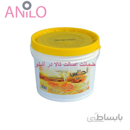 موم سطلی اطلس با عصاره عسل ۴ کیلوگرمی