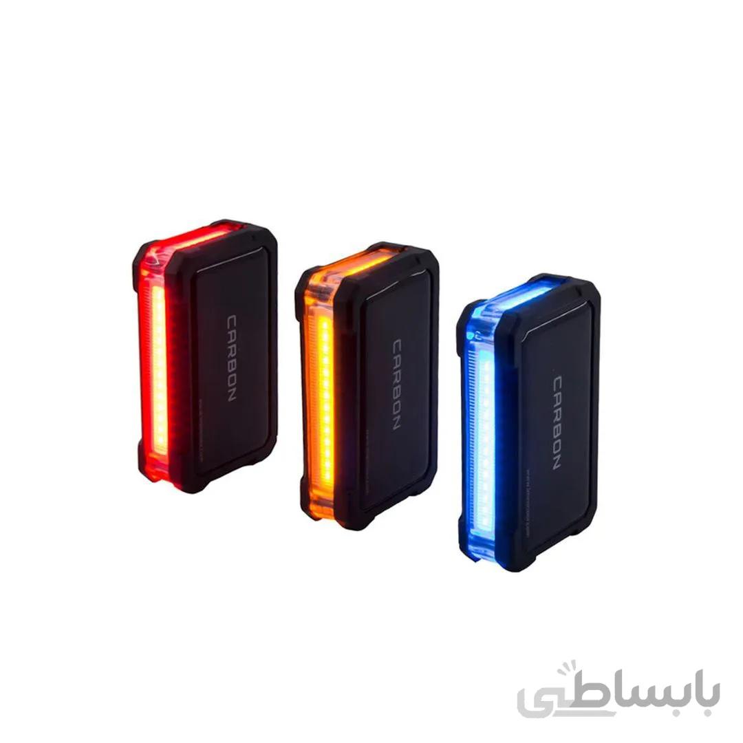چراغ دوچرخه دیلایت شارژی کربن پلیسی CARBON LIGHT