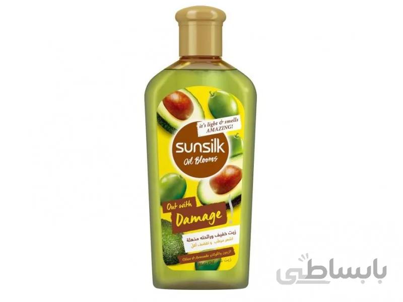 روغن موی ترمیم کننده زیتون و آووکادو سانسیلک 250 میل sunsilk oil blooms out with damage