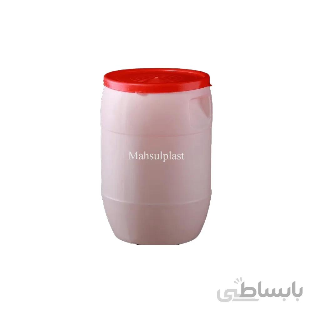 بشکه 40 لیتری درب ساده سفید