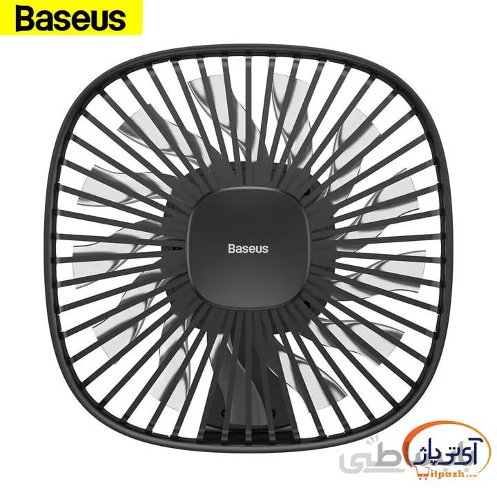 پنکه داخل خودرو بیسوس Baseus Natural Wind Magnetic Rear Seat Fan ا Baseus Portable USB Desktop Fan Natural Wind Magnetic Rear Seat Fan Dual Wind Speed 1000mAh Battery Capacity CXZR