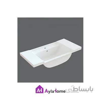 روشویی روکابینتی چینی کرد مدل آدنیس 80 درجه دو