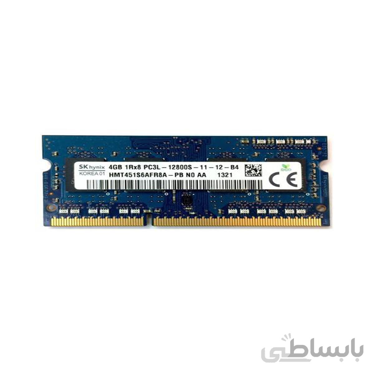 رم لپ‌تاپ 4گیگابایت HYNIX نسل DDR3 باس 1600