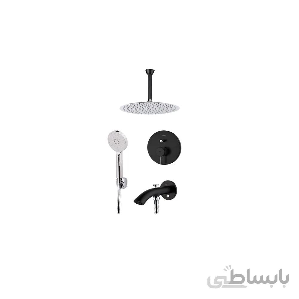 دوش توکار kwc مدل زو مشکی تیپ 4