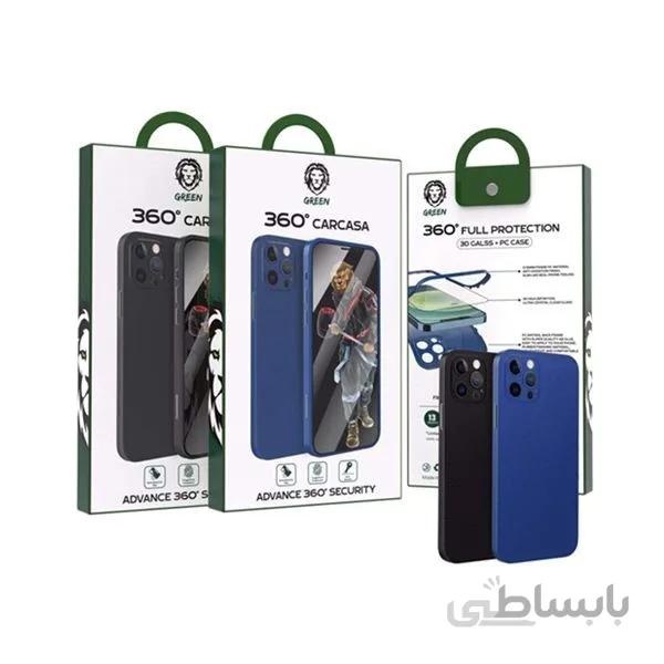 کاور مدل 360 درجه Carcasa 3D مناسب برای آیفون 12 پرو گرین