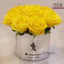 باکس گل رز زرد