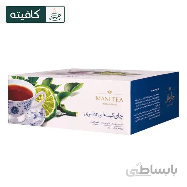 چای سیاه عطری کیسه ای مانی بسته 100 عددی