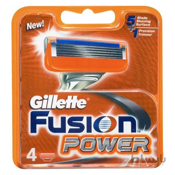 یدک خود تراش ژیلت مدل Fusion Power بسته 4 عددی ا Gillette Fusion Power Cartridges 4pcs