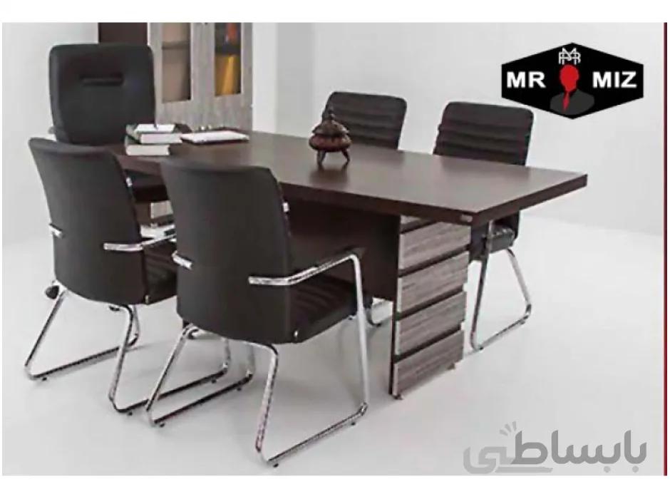 میز کنفرانس 4 نفره پایه ساده شبکه ایی کد d260