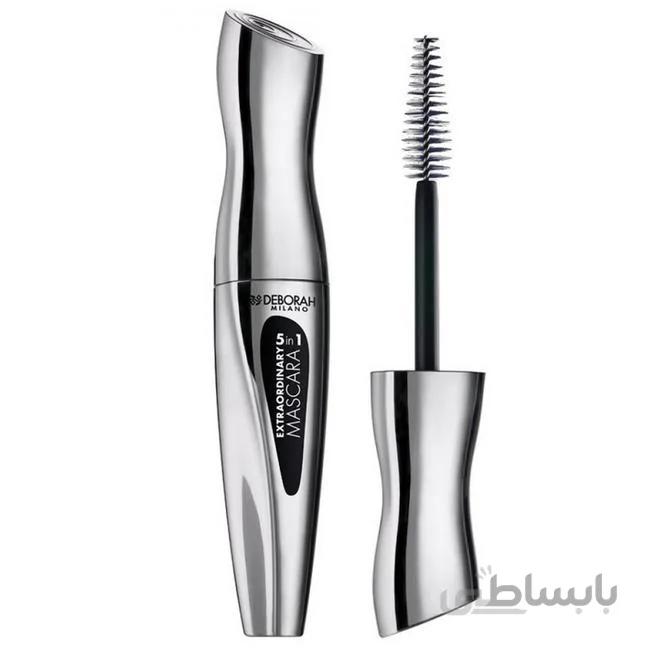 ریمل حجم دهنده و بلند کننده دبورا مدل Extraordinary 5 in 1 - خیلی مشکی ا Deborah Extraordinary 5 in 1 Mascara Extra Black
