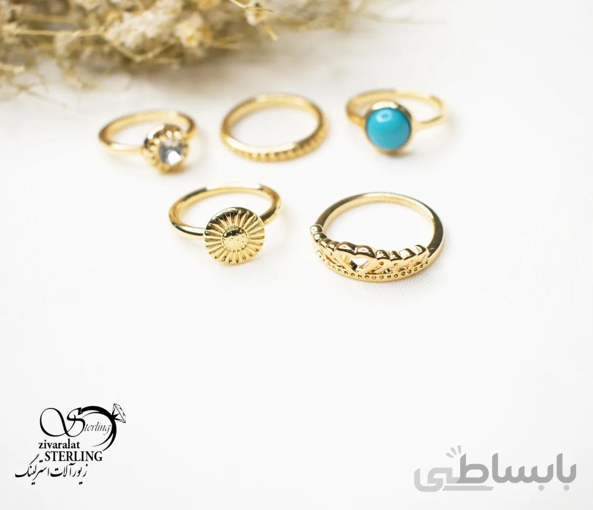 پک انگشتر زنانه کد 5578