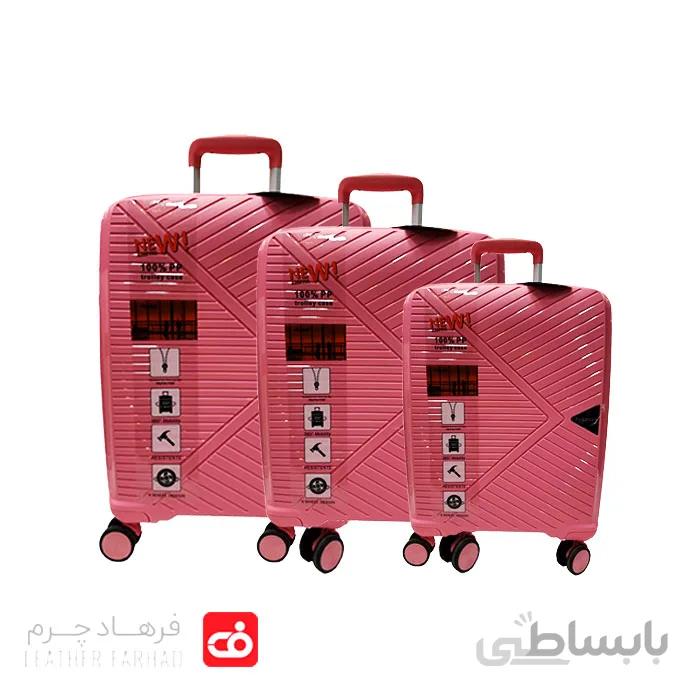 چمدان مسافرتی پلی پیرین ضد ضربه مارک Partner