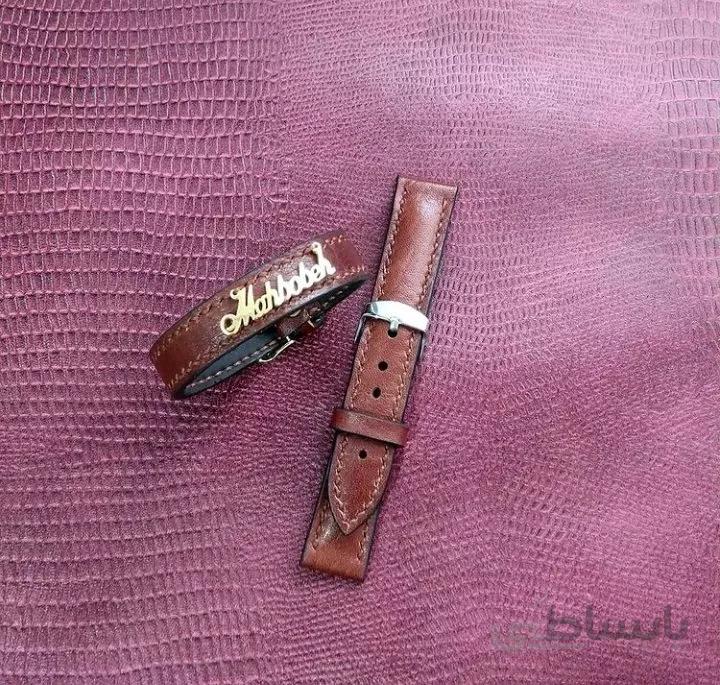 ست دستبندزنانه،بندساعت چرم کد۱۳۱۷۳۱۸۴۵۱۰