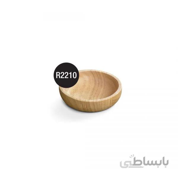 R2210 پیاله چوبی دایره کوچک طرح نهال