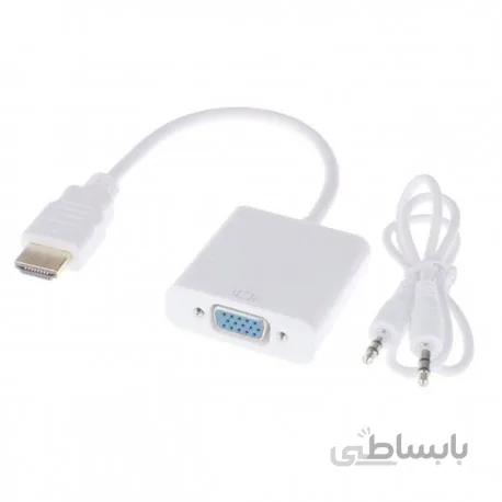 تبدیل hdmi in to vga out با کابل صدا vnet
