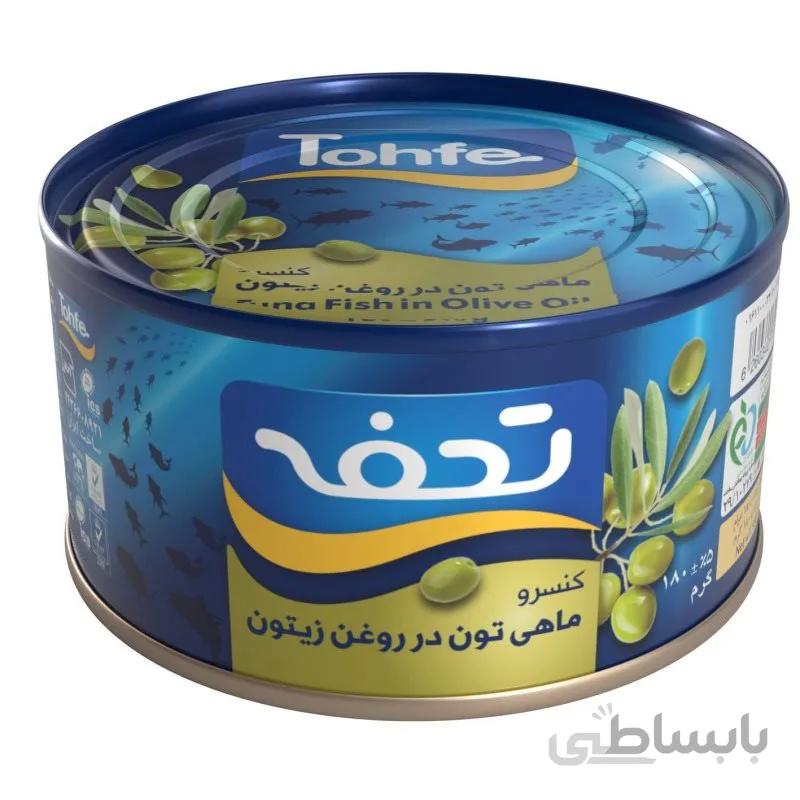 کنسرو ماهی تن در روغن زیتون تحفه - 24 عددی180گرمی عدد