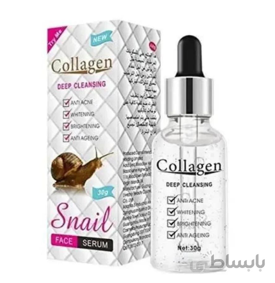 سرم صورت حلزون کلاژن ضدپیری آکنه درخشان کننده Snain