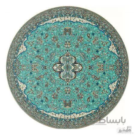رومیزی گرد ترمه طرح شاه عباسی کد 618