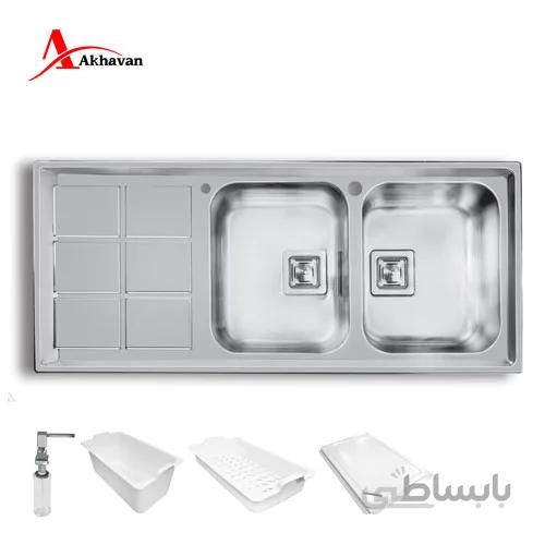 سینک ظرفشویی توکار کد 500 اخوان