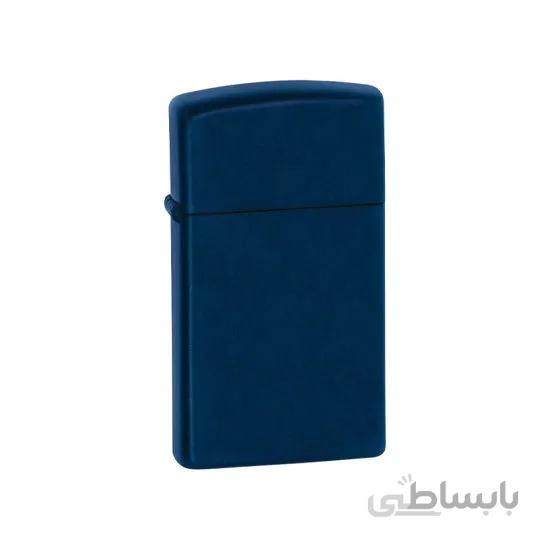 فندک زیپو مدل Zippo Navy Blue Matte Slim کد 1639 ا Zippo Navy Blue Matte Slim 1639 lighter