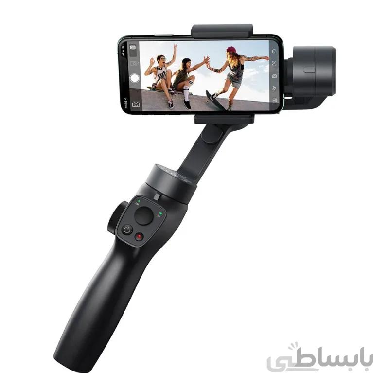 گیمبال و استابلایزر گوشی بیسوس Baseus Handheld Gimbal Stabilizer Control Smartphone SUYT-0G