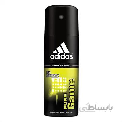 اسپری بدن پیورگیم ۱۵۰ml مردانه آدیداس ا Adidas Pure Game Body Spray