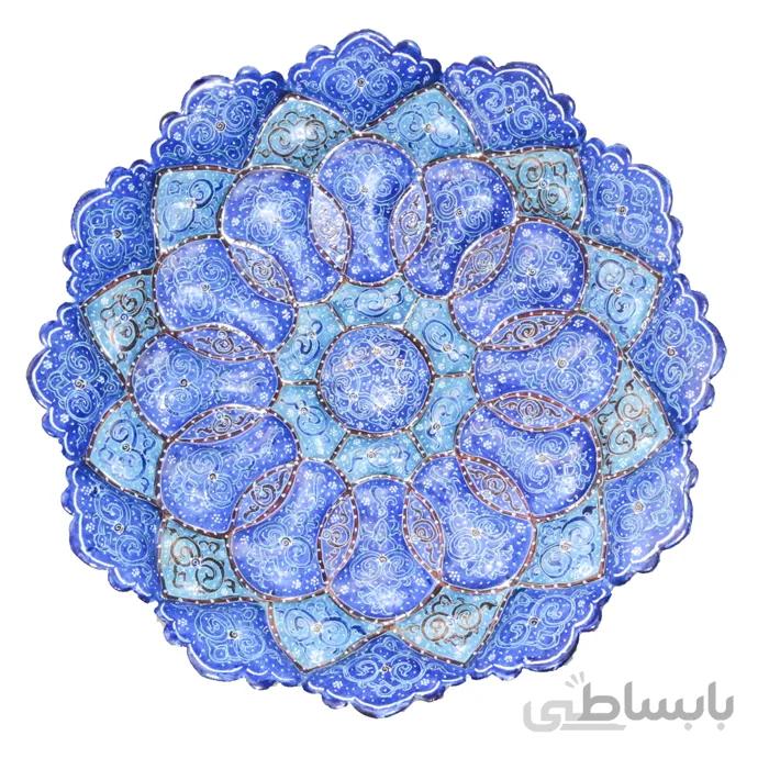 بشقاب میناکاری 25 سانتی متری کد E-03