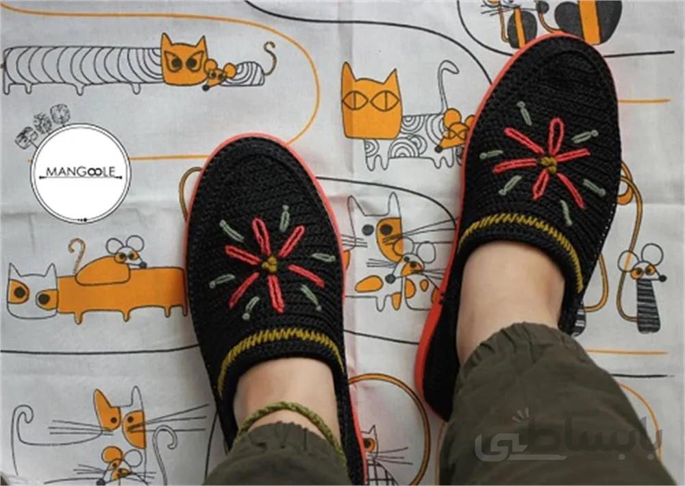 گیوه دست دوز گلدوزی شده کد 20 ا Handmade embroidery sneaker code 20