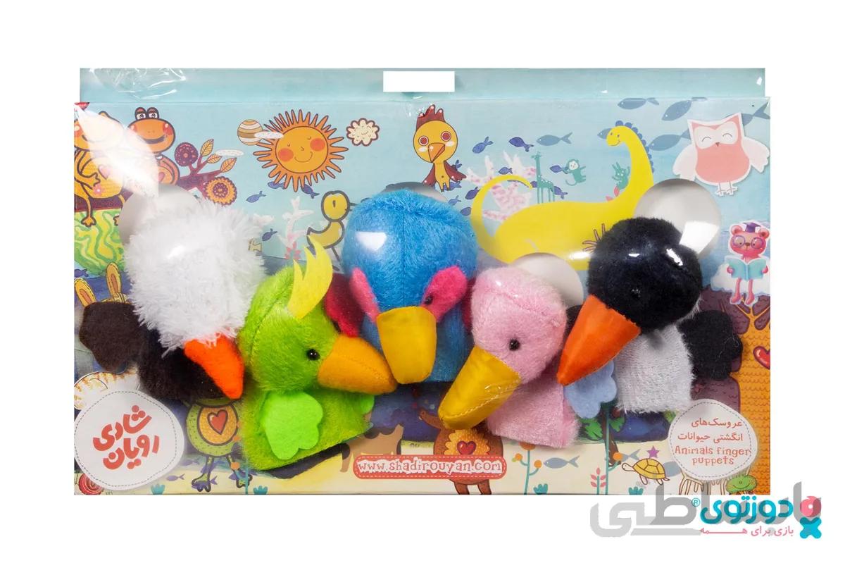 عروسک انگشتی پرندگان ۵ عددی