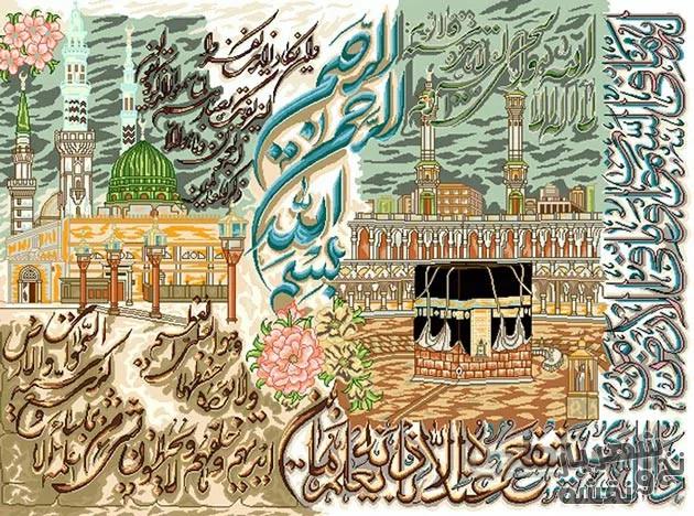 نخ و نقشه تابلوفرش آیت الکرسی و ان یکاد - 31