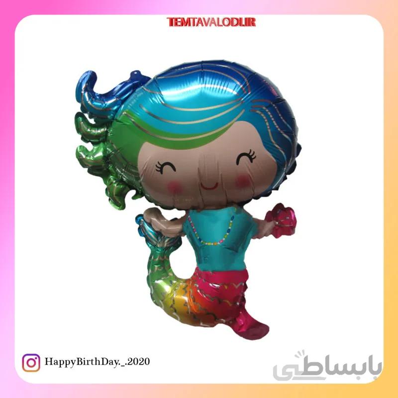 بادکنک فویلی پری دریایی