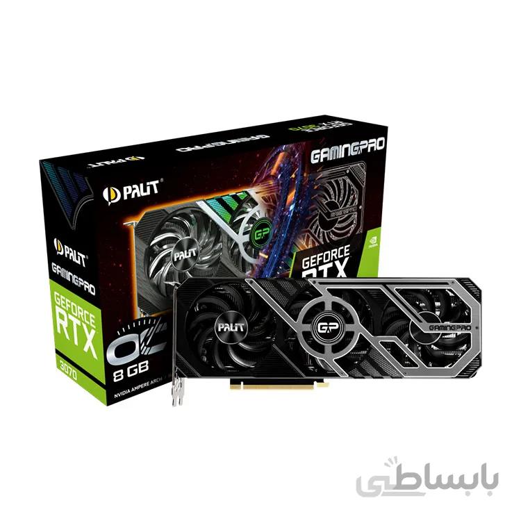 کارت گرافیک پلیت مدل GeForce RTX 3070 GamingPro OC حافظه 8 گیگابایت ا GeForce RTX 3070 GamingPro OC 8GB Graphics Card