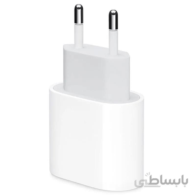 شارژر دیواری فست شارژ 18 وات اپل اصلی مدل MU7V2ZM/A