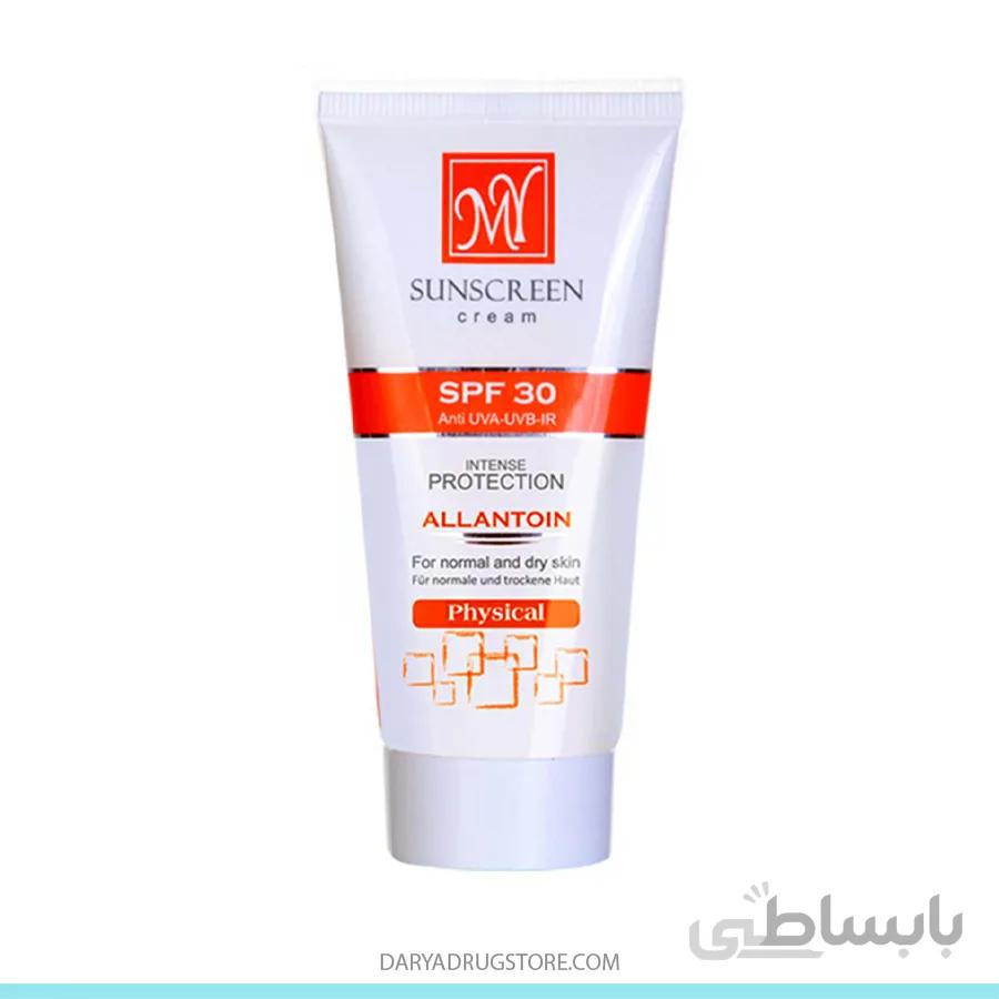 کرم ضدآفتاب فیزیکال SPF30 مای