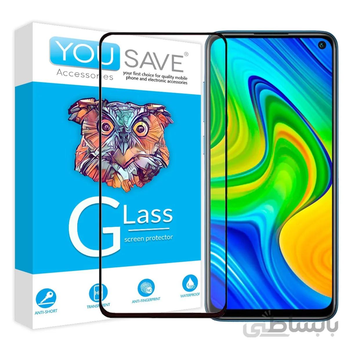 گلس تمام صفحه یوسیو مناسب برای گوشی شیایومی Redmi Note 9