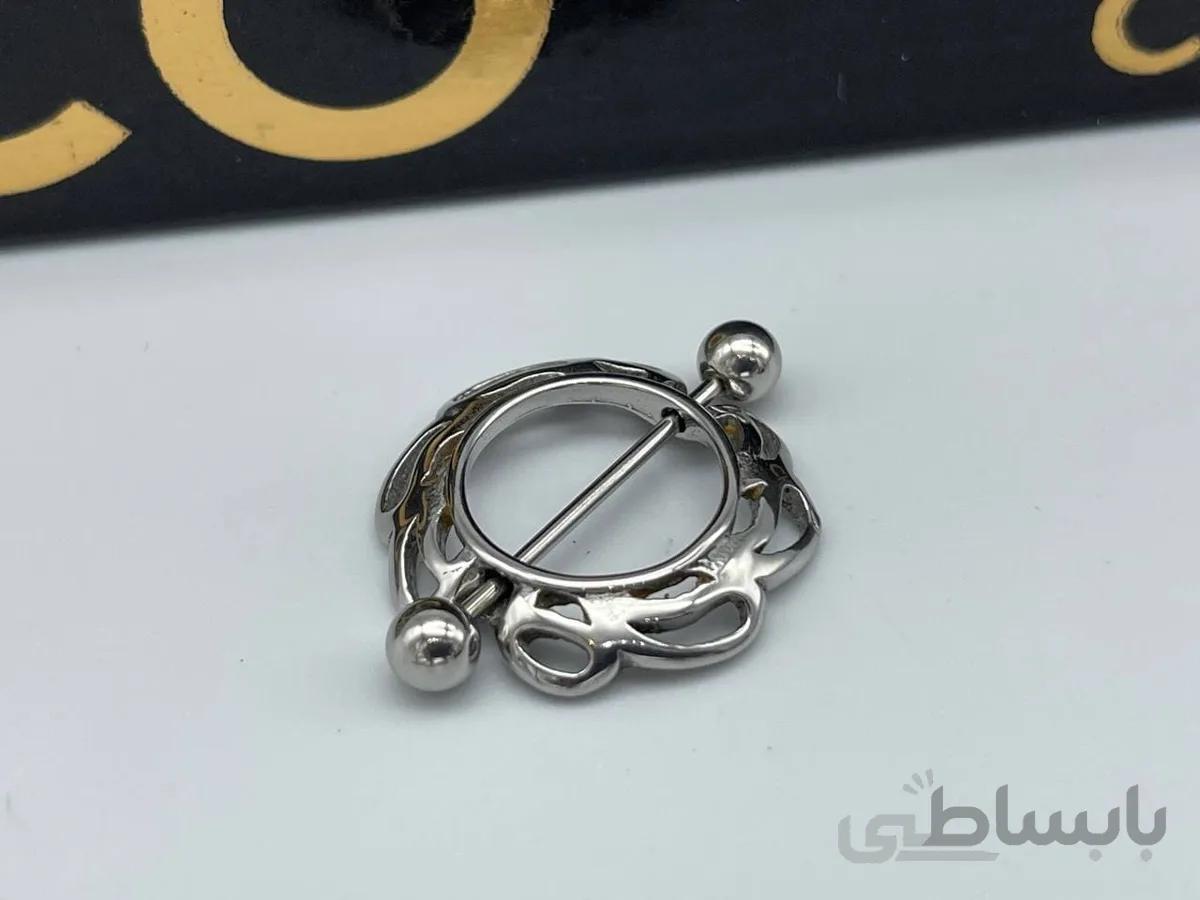 پیرسینگ نیپل نقره ای