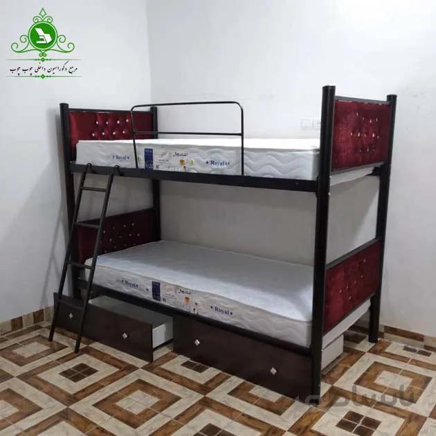 تخت خواب دو طبقه مدل لمسه