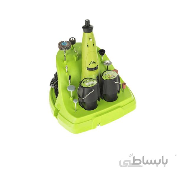 فرز انگشتی ۲۳ پارچه شارژی GT-RT23 + هدیه یک عدد ست 6 عددی فرز اره ای