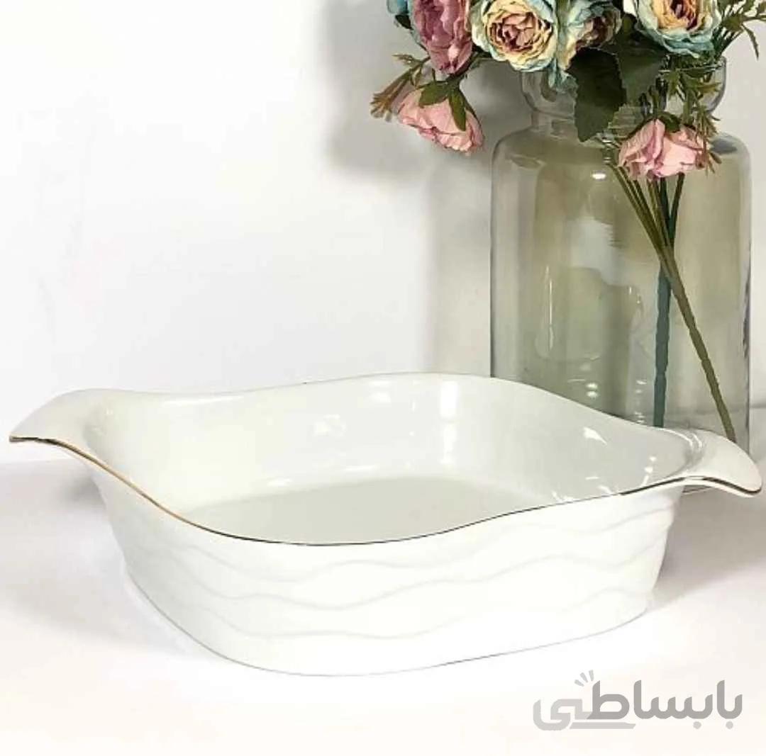 تابه لوزی بزرگ سرامیکی لیمون چینی آراد