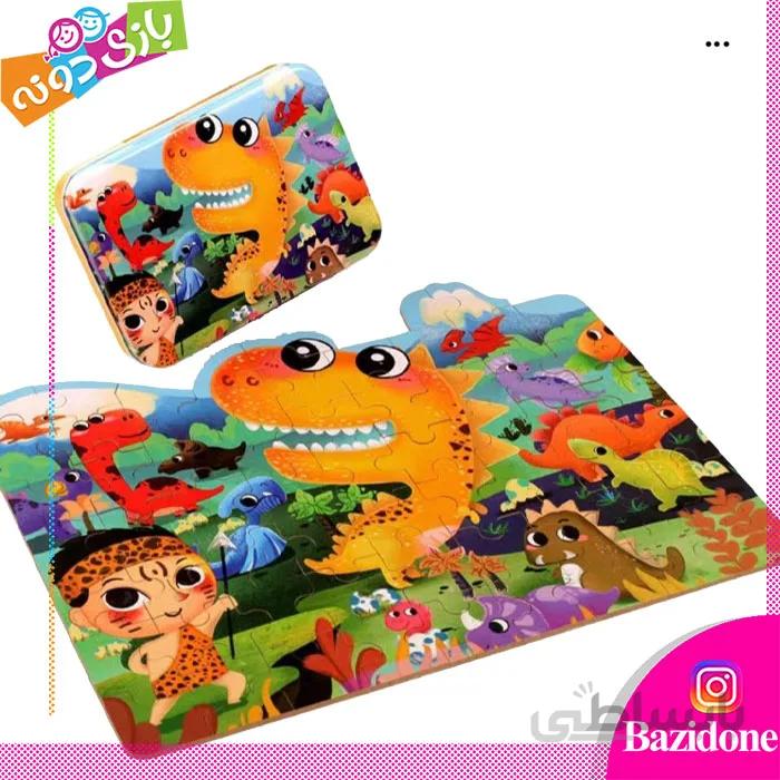 پازل سه بعدی جعبه فلزی (پارک ژوراسیک)