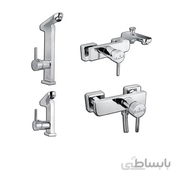 ست شیراالات رستاک مدل کیوبیک کروم ارسال رایگان